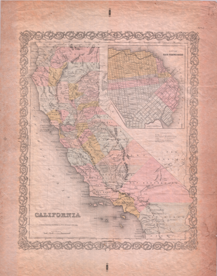 1855 California map