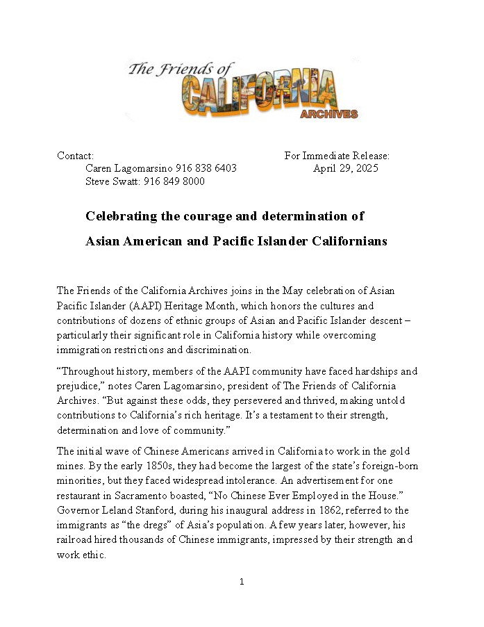 May press release page 1