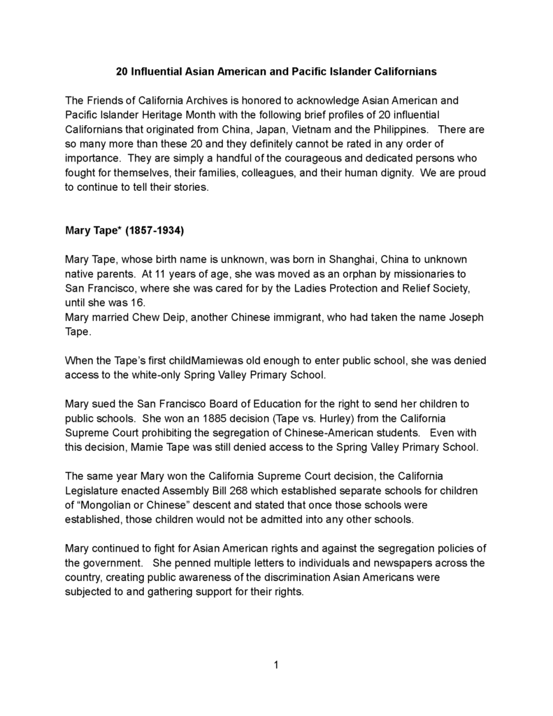 20 influential Asian American Pacific Islander Californians - Page 1