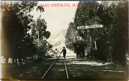 Railroad Stop Postcard