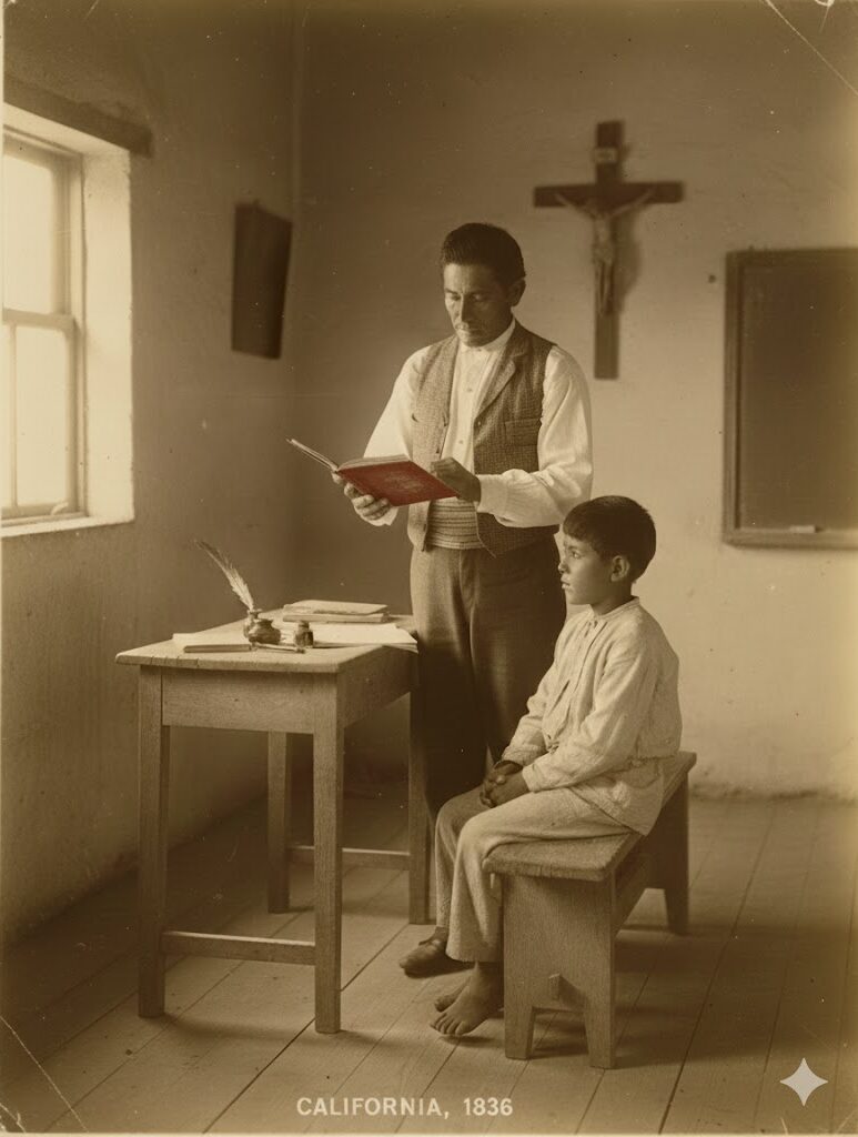Teacher with student