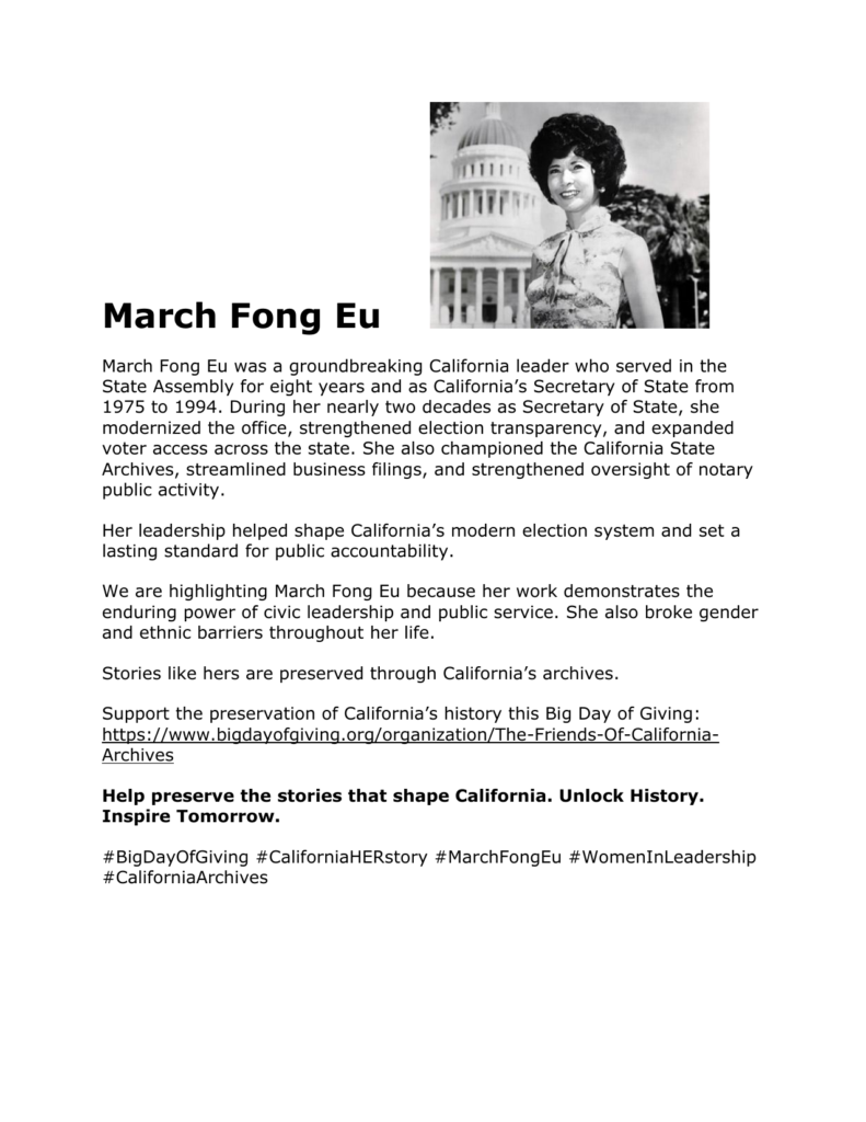 March Fong Eu